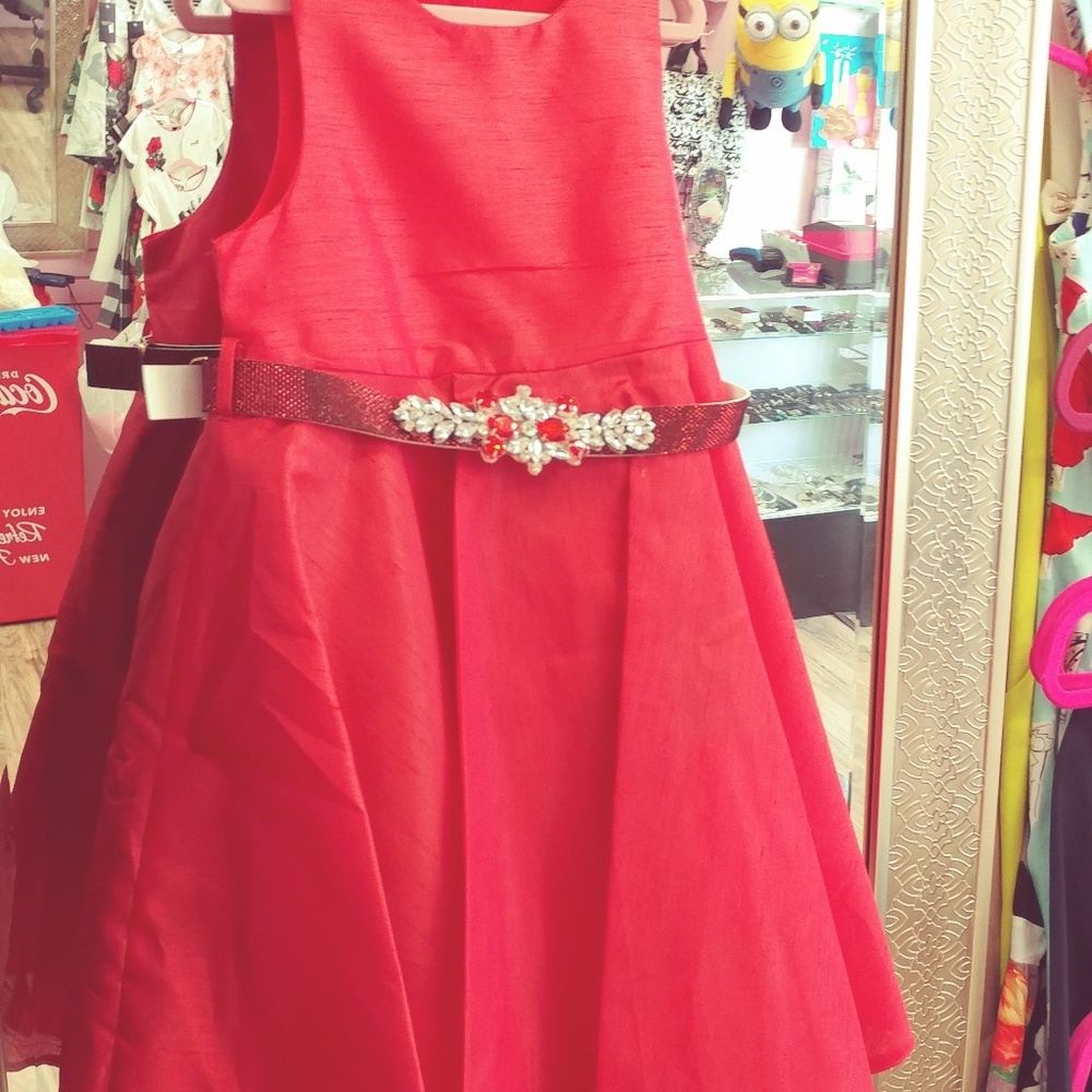 RED GIRL DRESS - Picture 2 of 7